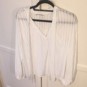 Pretty white Zara blouse
